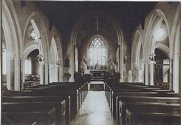 Nave and chancel of the church c.1900